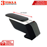 Fiat Fiorino 2009-2023 Premium HQ Lüks ABS Ayaklı Gri-Siyah Kolçak