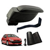 3 Tıkla Eko Set Peugeot 206 2002 Geniş Hacimli  Delmesiz Çelik Ayaklı  Kolçak ve Direksiyon Kılıfı