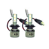 Audi A4 2001-2015 Uzun Far Wise Beyaz H7 Mini Led Xenon Şimşek Etkili 12000 Lümen