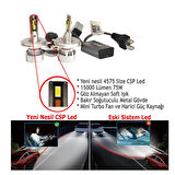 Mercedes SL Serisi C107 1971-1989 Far Ampulü  Mini Cosmo Beyaz H4 Mini Led Xenon Şimşek Etkili 15000 Lümen