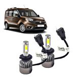 Fiat Doblo 2019 Kısa Far Ampul H7 Beyaz Led Xenon Şimşek Etkili Far Ampül 8000 Lümen