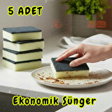 Technow Klasir Ekonomik 9 x 7 cm Sarı Siyah Düz Bulaşık Süngeri