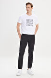 Slim Fit Dar Kesim 5 Cep Armürlü Esnek Pantolon