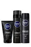 Nivea Men Deep Sakal Ve Yüz Jeli Men Deep Tıraş Jeli 200 ml Men Deep Dimension Sprey