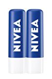 Nivea Original Care Renksiz Dudak Bakım Kremi 4.8gr, 24 Saat Nemlendirici, Besleyici, Shea Yağı, X2 Adet