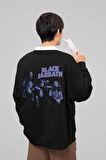 Tasarım Black Sabbath Müzik Grubu Baskılı Unisex Oversize Sweatshirt