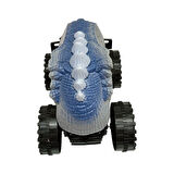 Sürtmeli Dinazor Robota Dönüşen Araba 14 Cm - Gri