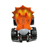 Sürtmeli Dinazor Robota Dönüşen Araba 14 Cm - Turuncu
