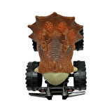 Sürtmeli Dinazor Robota Dönüşen Araba 14 Cm - Kahverengi