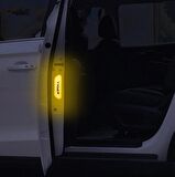 4 Adet Yapıştırmalı Sarı İkaz Reflektörü