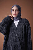 modakaşmir bambu şal antrasit