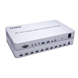 Gplus 4KVW349P 3x3 Video Wall Controller Ekran Genişletici + USB