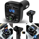 Zhltools Car X8 Otomobil Fm Transmitter Bluetooth Usb Mp3 Sd Kart 