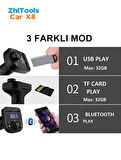 Zhltools Car X8 Otomobil Fm Transmitter Bluetooth Usb Mp3 Sd Kart 