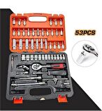 Zhltools Cr-v Max Cırcırlı 53 Parça Lokma Anahtar Takımı Bits Uç Seti İle Tam Set