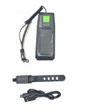 Zhltools Solar Enerjili USB ile Şarj Edilebilir Ledli Bisiklet Feneri Kornalı ve Su Geçirmez Far
