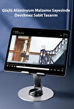 Zhltools 720 Derece Ayarlanabilir Alüminyum Telefon-Tablet Standı Mor