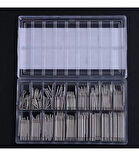 Zhltools Yaylı Çelik Saat Kordon Pimi 9 farklı ebatta 180 adet Kutulu Set