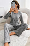 Zhlbutik Genç Baskılı İ̇nterlok Pijama Takımı