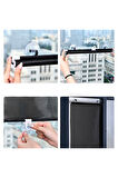 Zhltools Araba Araç Içi Katlanabilir Araç Oto Ön Cam Güneşlik Branda 50x125cm Siyah