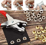 Zhltools 200 adet Paslanmaz Çelik Çıtçıt ve Pense Seti Metal Çıt Çıt Makinesi