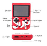 Zhltools 400 Oyunlu Taşınabilir Nostalji Retro Mini Atari Game Siyah