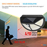 Zhltools Güneş Enerjili Hareket Sensörlü 102 Led Bahçe Lambası Solar