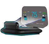 Gplus C1 HUD OBD GPS 48 Fonksiyon Hayalet Gösterge Head Up Display