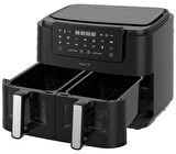 HUTT D9 Airfryer Çift Hazneli Yağsız Fritöz 9 L Distribütor Garantili
