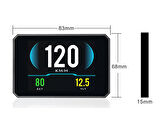 Gplus P16 HUD OBD 48 Fonksiyonlu Araç Veri Ekranı Head Up Display