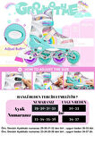 Unicorn Işıklı Paten 2+2 Gökkuşağı Kız Çocuk Pateni Silikon Teker Kask Dizlik Dirseklik Setli