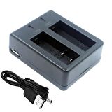 Orjinal Eken Sjcam Uyumlu 1050 maH Batarya ve Çift Pil Şarj Aleti