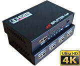 Gplus 4KHD104 4 Port 4K Ultra HD 2160P 3D HDMI Splitter Çoklayıcı