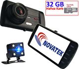 Novatek NT92D+32GB Hafıza Kartlı Full HD Gece Görüşlü Araç Kamera