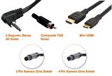 Gplus AV4P10 Novatek NT924GW NT922G NT921GW NT910 4 Pin 10 Metre Arka Kamera Görüntü Kablosu
