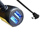 Novatek 5V35A Araç Kamera Çift USB Şarjlı 3.5A Çakmaklık Adaptörü
