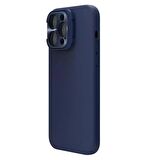 Nillkin iPhone 14 Pro Max Uyumlu Lens Korumalı Manyetik Kılıf - Mavi