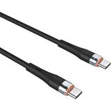 Nillkin Typec Typec 27W Silikon Data Şarj Kablo 1.2m - Siyah