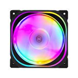 Frisby FCL-F1274C 4x1200 mm 4'lü Anakart Kontrollü Uzaktan Kumandalı Kasa Fanı Kit