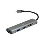 FRISBY FA-7710TC TYPE-C 3 PORT USB 3.0 HUB+SD/TF