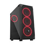Frisby FC-9315G 600 W 4 Fanlı Siyah ATX Bilgisayar Kasası