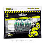 Silikon Kurt Yem - 1g 50mm - Fishack Wormix - 10 Adet - Blue