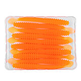 Silikon Sahte Kurt Yem - 2,2g 87mm - Fishack Wormix - Orange - UV Silikon