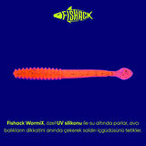 Silikon Sahte Kurt Yem - 2,2g 87mm - Fishack Wormix - Flare - UV Silikon