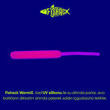 Silikon Kurt Yem - LRF Yem - 1g 52mm - Fishack Wormix - 10 Adet - Pink - UV Silikon