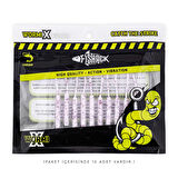 Silikon Kurt Yem - LRF Yem - 1g 52mm - Fishack Wormix - 10 Adet - White