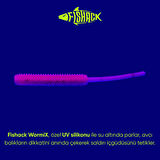 Silikon Kurt Yem - LRF Yem - 1g 52mm - Fishack Wormix - 10 Adet - Pink Gray - UV Silikon