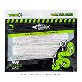 Silikon Kurt Yem - LRF Yem - 1g 70mm - Fishack Wormix - 10 Adet - White