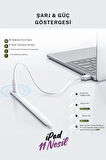 iPad Pencil 2025 M3 11 Nesil 11 inç Uyumlu Avuçiçi Red Eğim Özellikli Bluetoothlu Dokunmatik Kalem