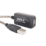 STC-201 USB 2.0 USB Uzatma Kablosu 15 Metre